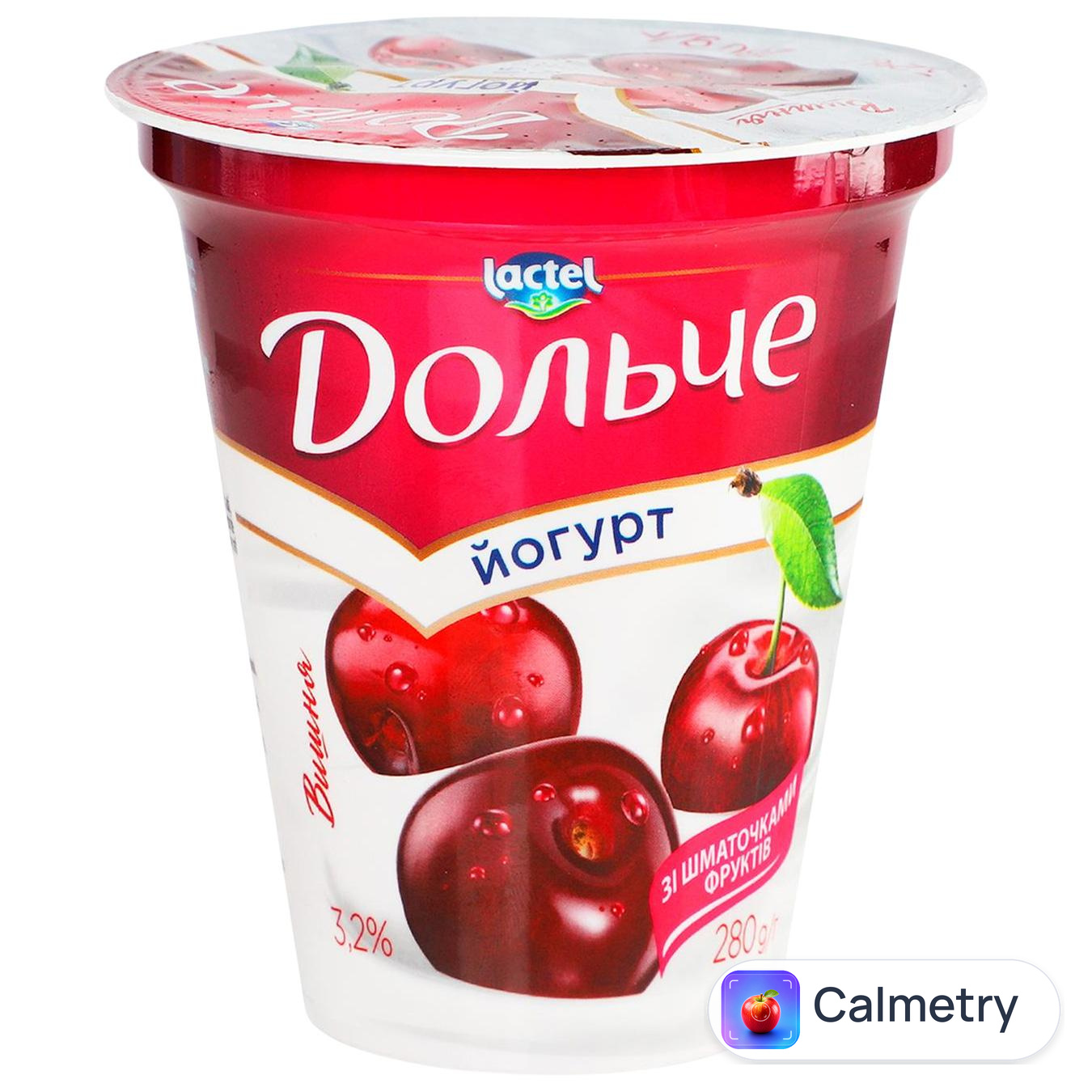 Йогурт Дольче Вишня 3,2% 280г — фото продукту