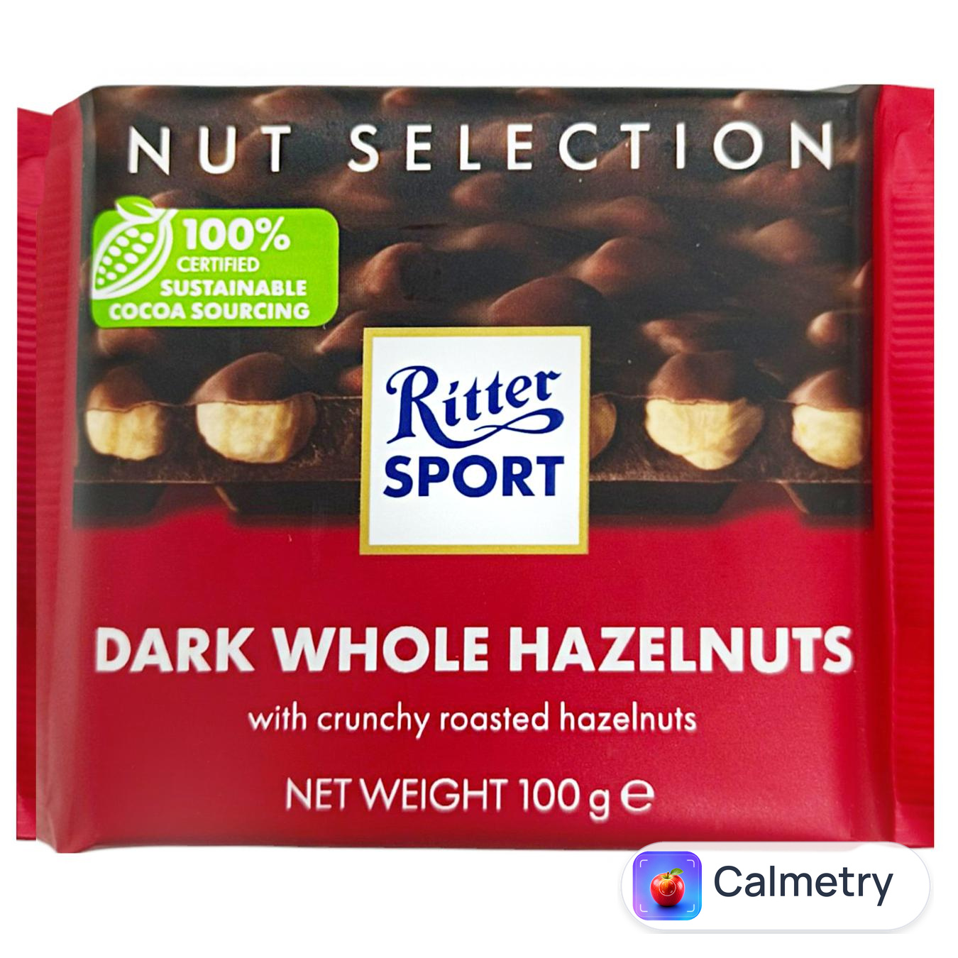 Шоколад темний Ritter Sport з цільними лісовими горіхами100г — фото продукту