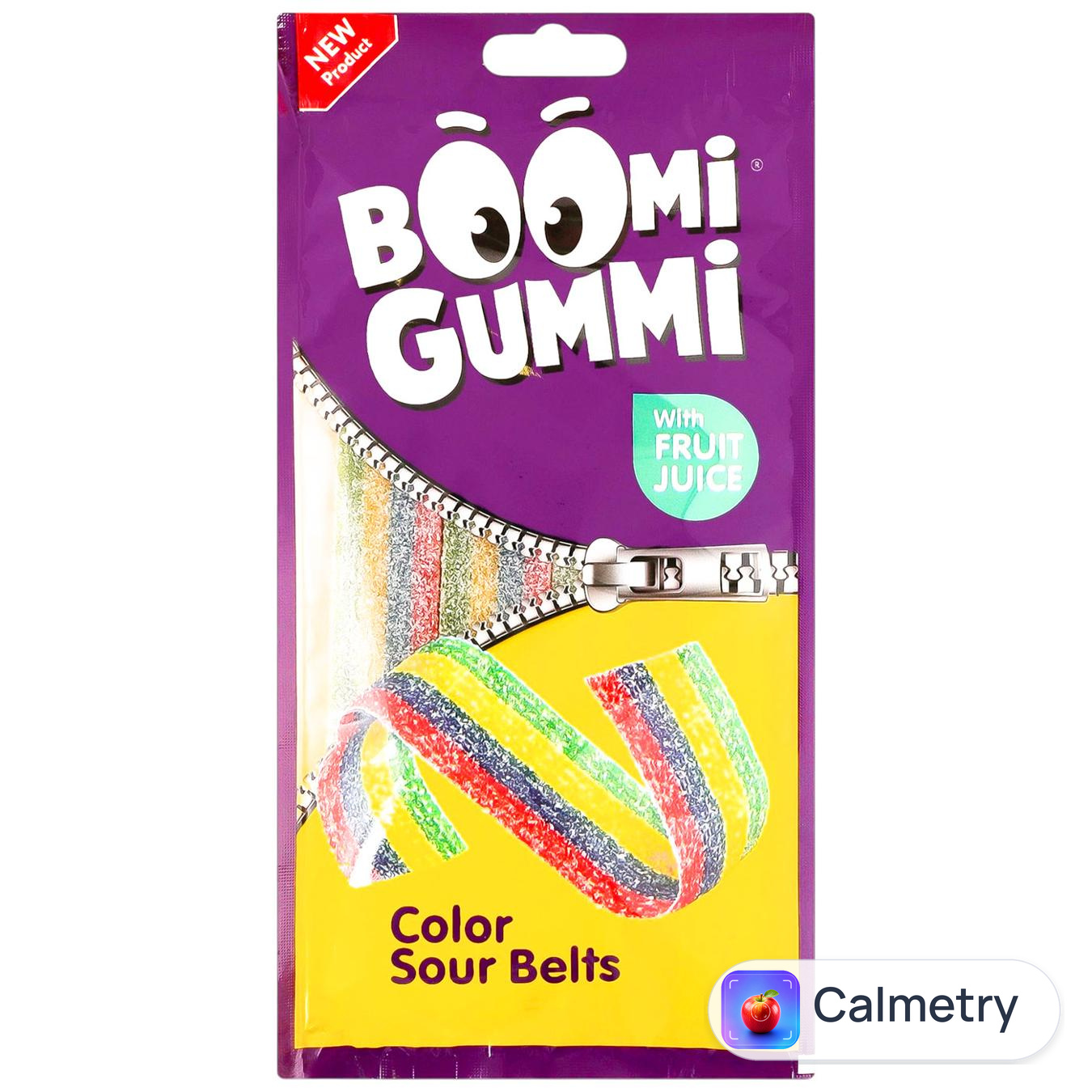 Цукерки Boomi Gummi Sour Belts желейні 70г — фото продукту