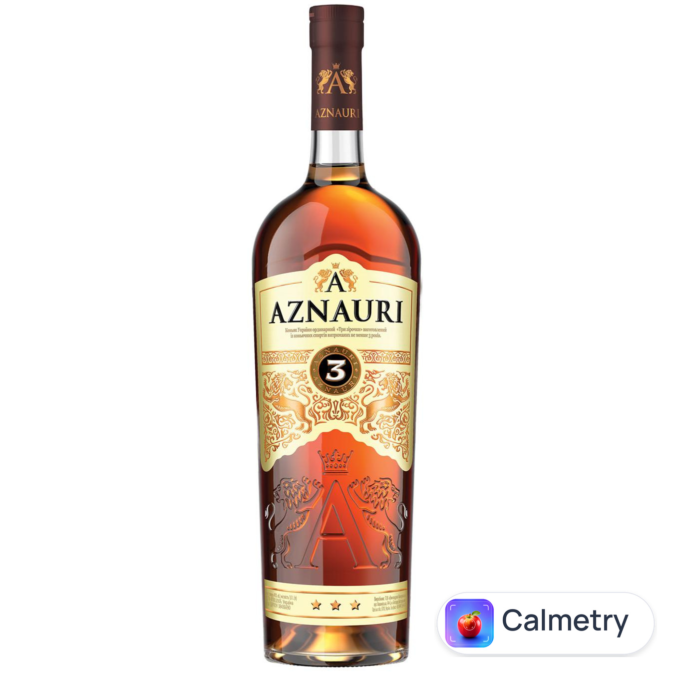 Бренді Aznauri 3 роки 40% 1л — фото продукту