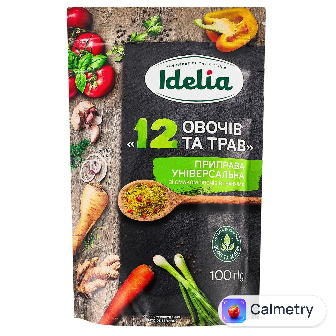 Суміш спецій Idelia 12 овочів та трав 100г — фото продукту