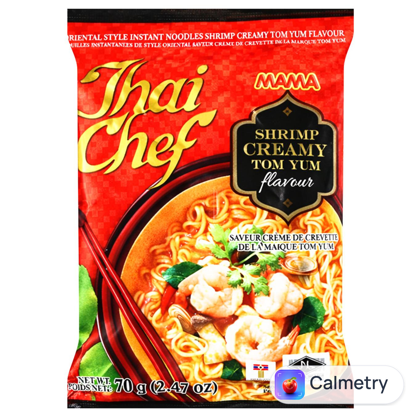 Локшина Mama Thai Chef зі смаком креветок та вершкового Том Яму 70г Мама