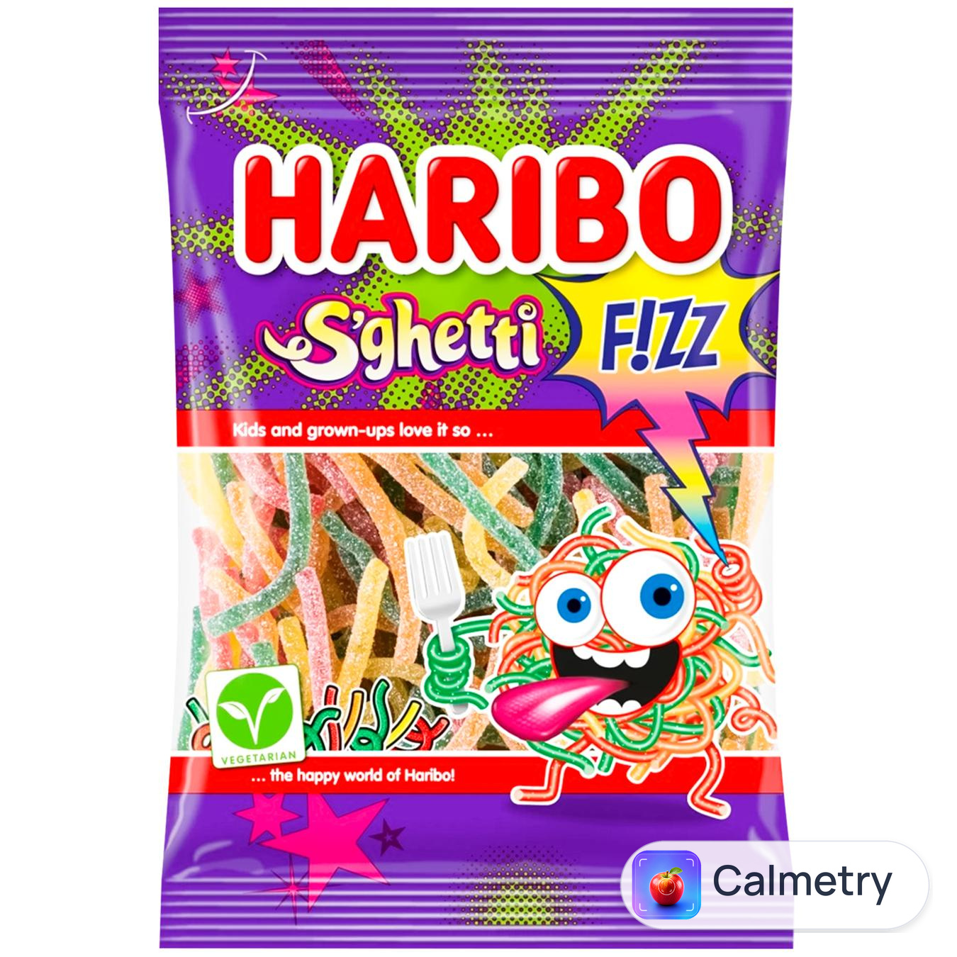 Цукерки Haribo S`ghetti F!zz жувальні 85г