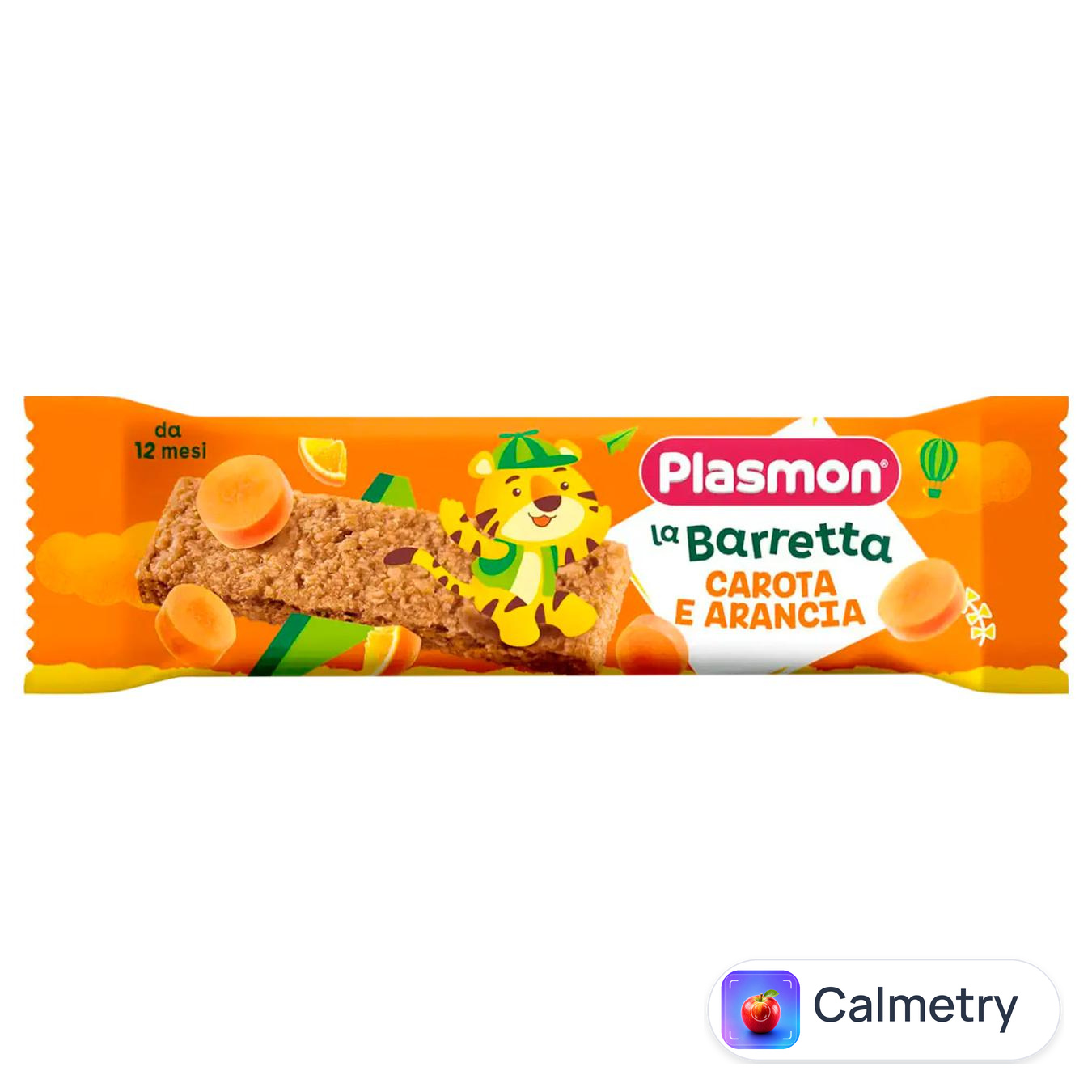Батончик Plasmon злаковий зі смаком моркви та апельсину 20г