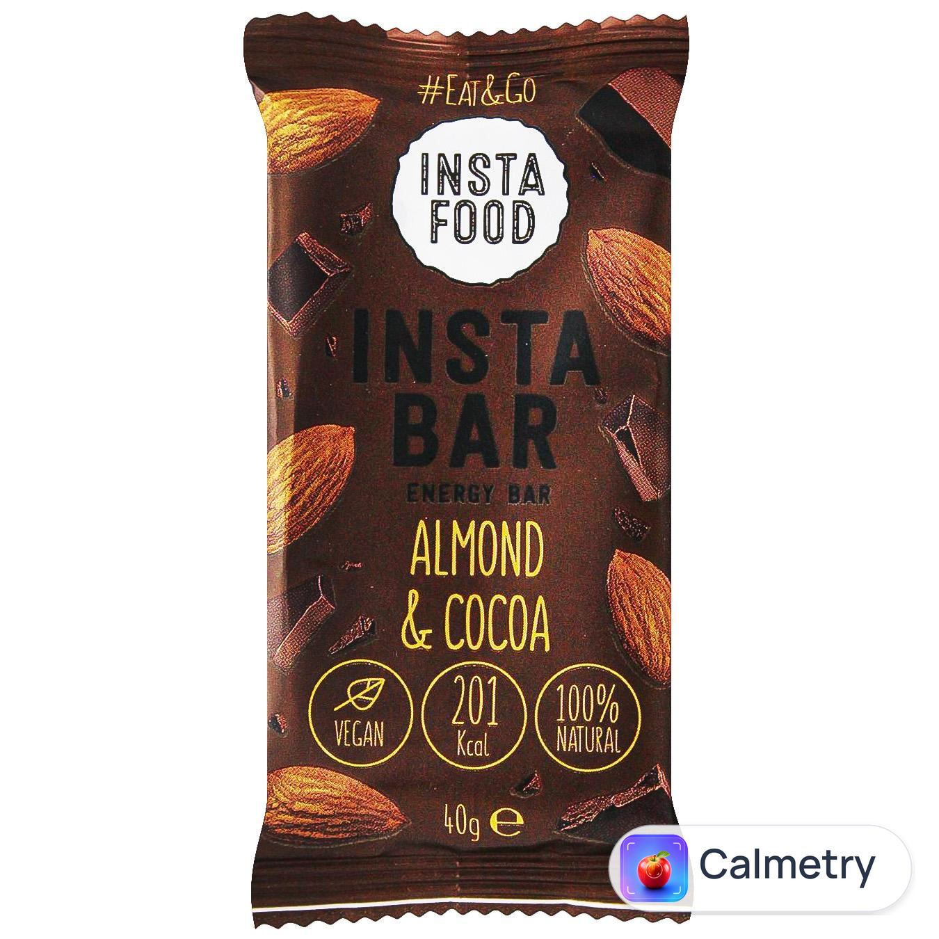 Батончик енергетичний Insta Food мигдаль какао 40г