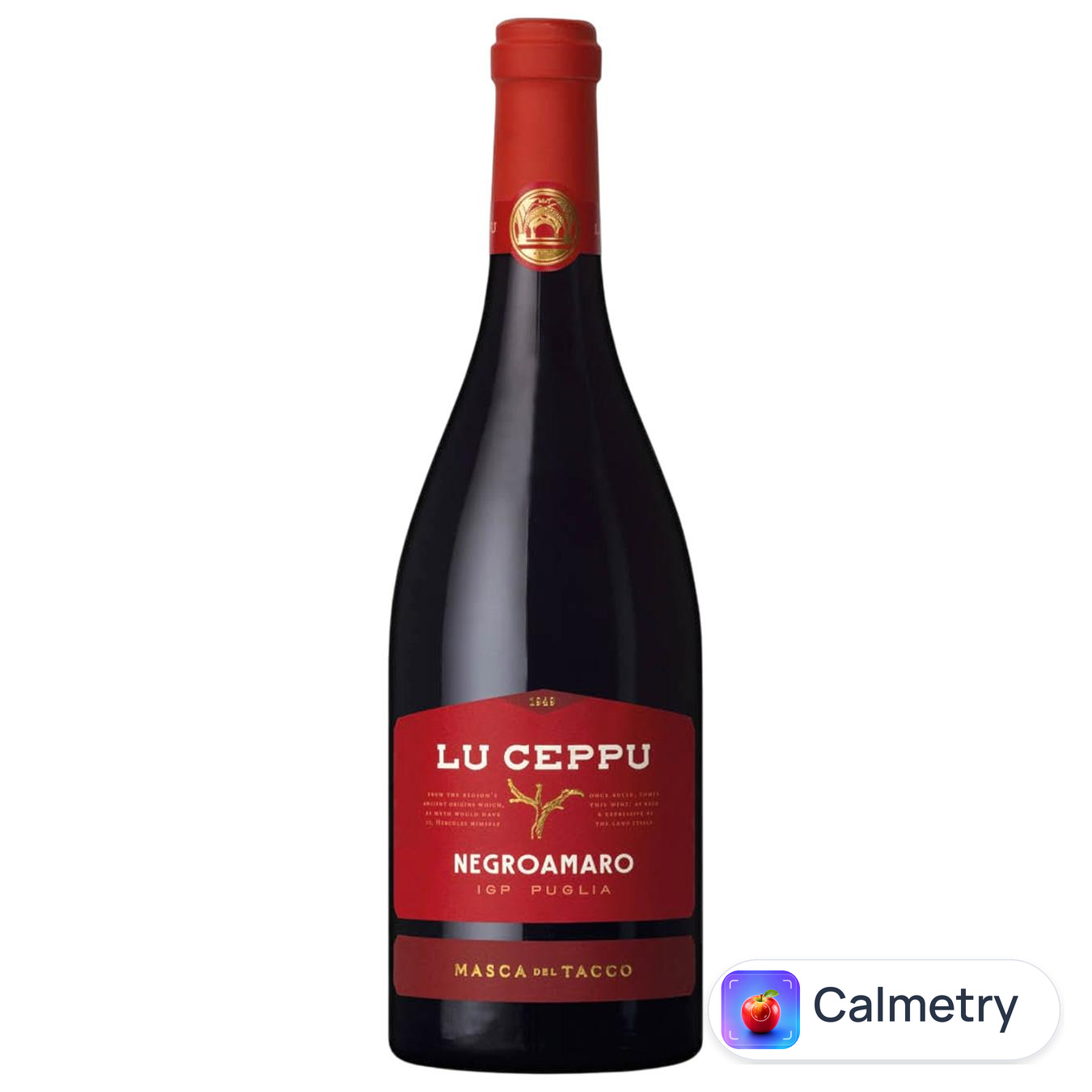 Вино Lu Ceppu Negroamaro червоне напівсухе 14,5% 0,75л