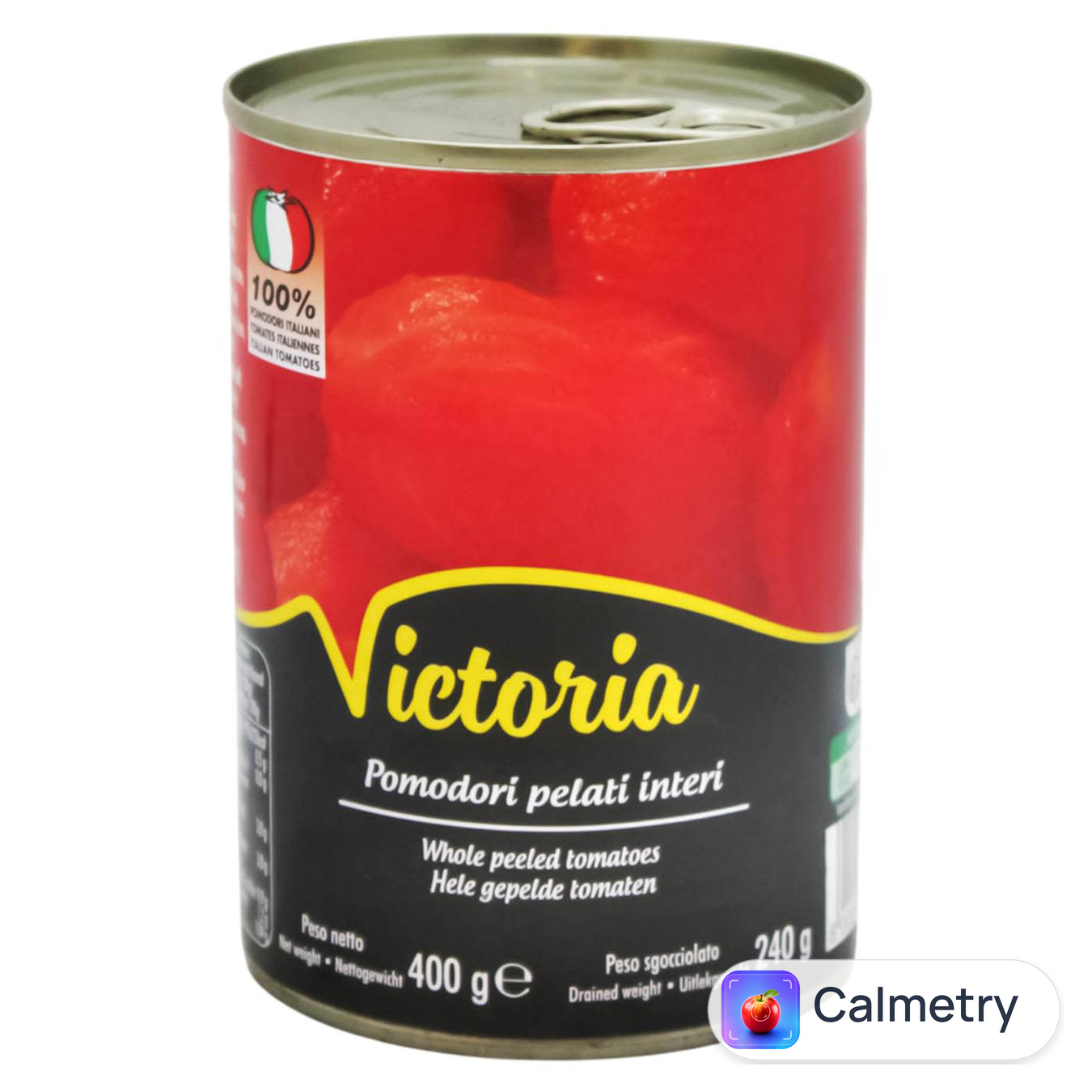 Томати Victoria цілі чищені 400г — фото продукту