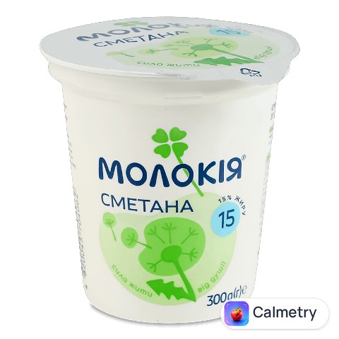 Сметана «Молокія» 15%, 300г