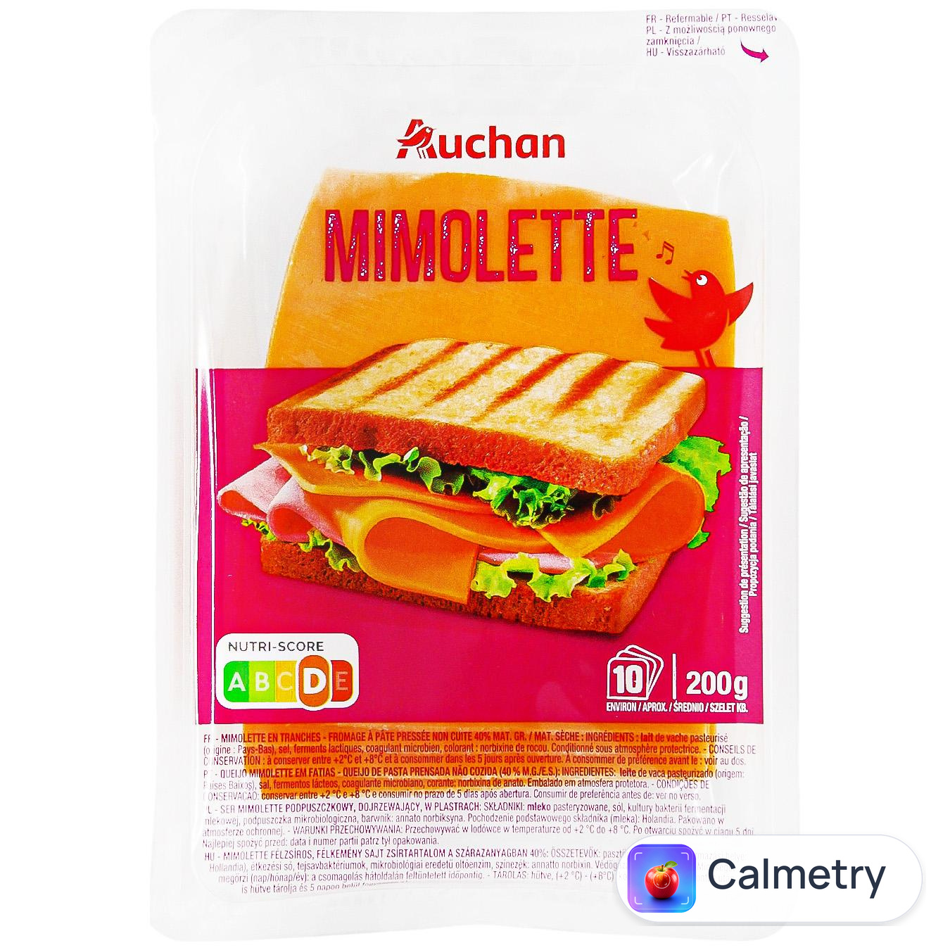 Сир Auchan Mimolette пластинки 200г