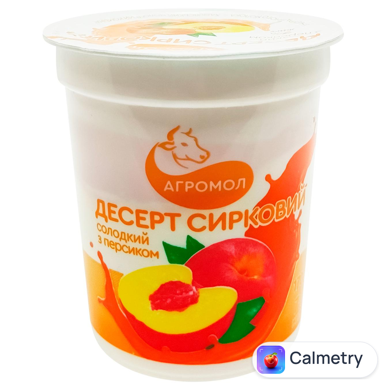 Десерт сирковий Агромол персик 7% 170г