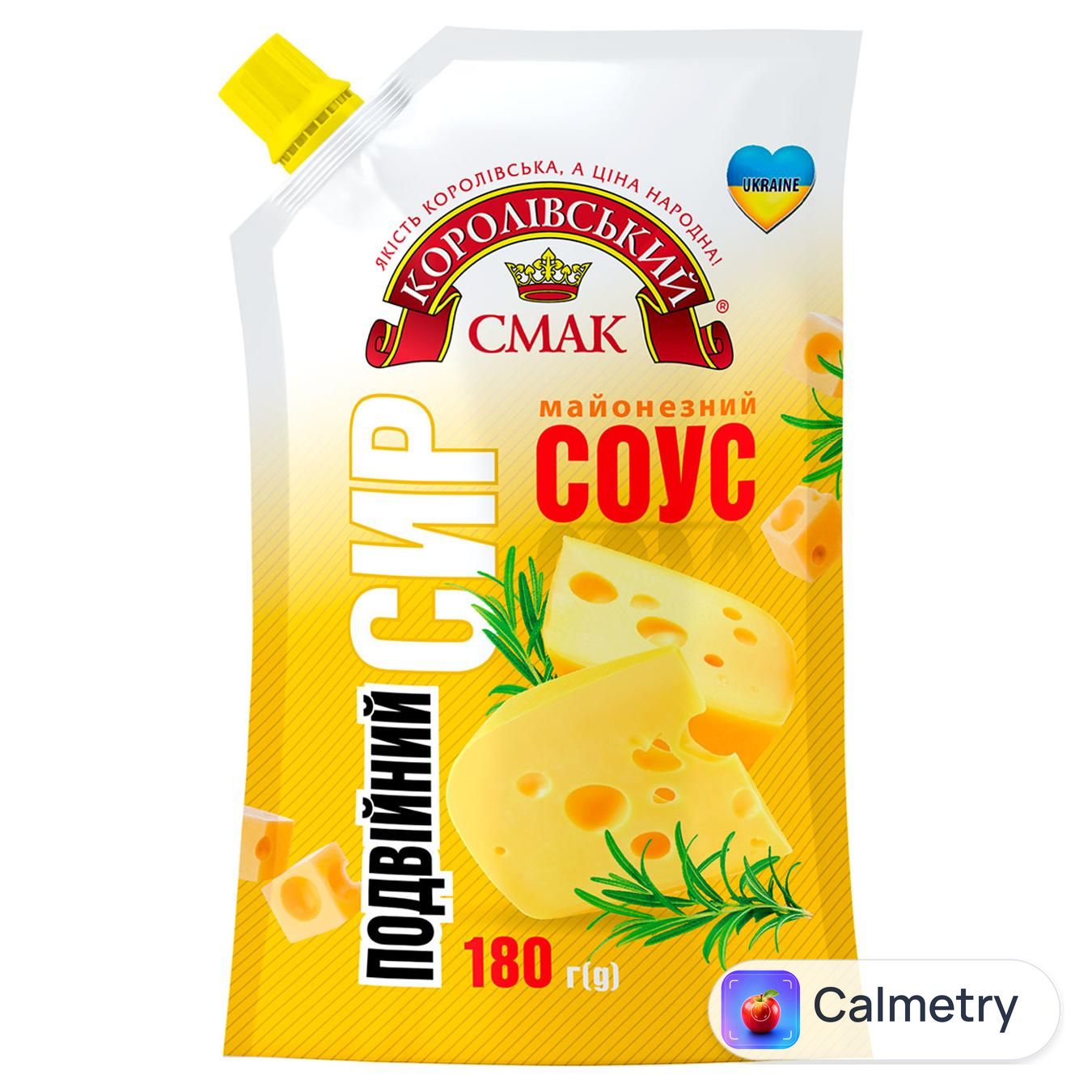 Майонезний соус Королівський Смак Подвійний сир 180г — фото продукту