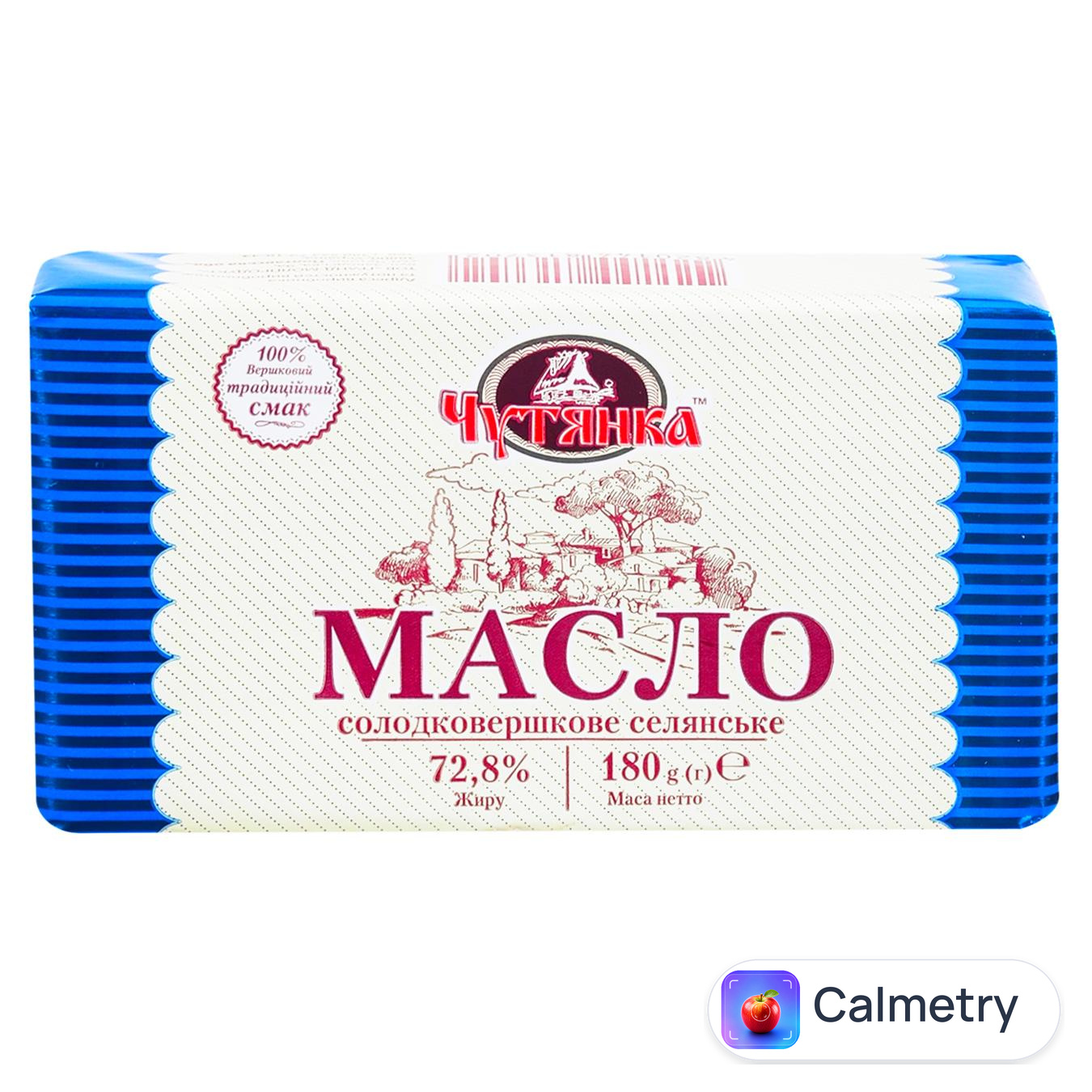Масло Чутянка Селянське солодковершкове 72,8% 180г