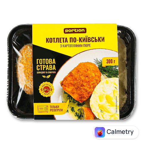 Котлета Portion по-київські з картопляним пюре, 300г