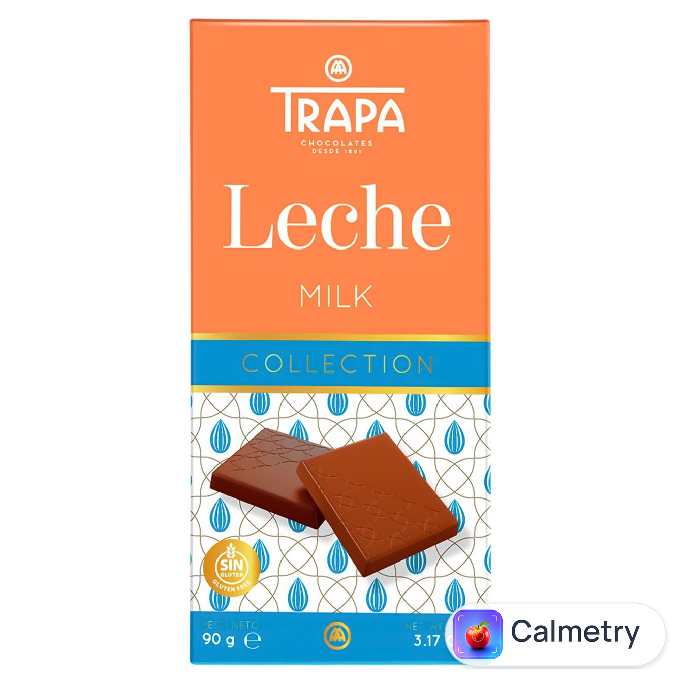 Шоколад молочний Trapa Collection 90г — фото продукту