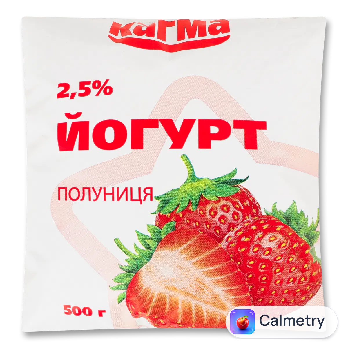 Йогурт «Кагма» полуниця-малина 2,5% п/е 500мл