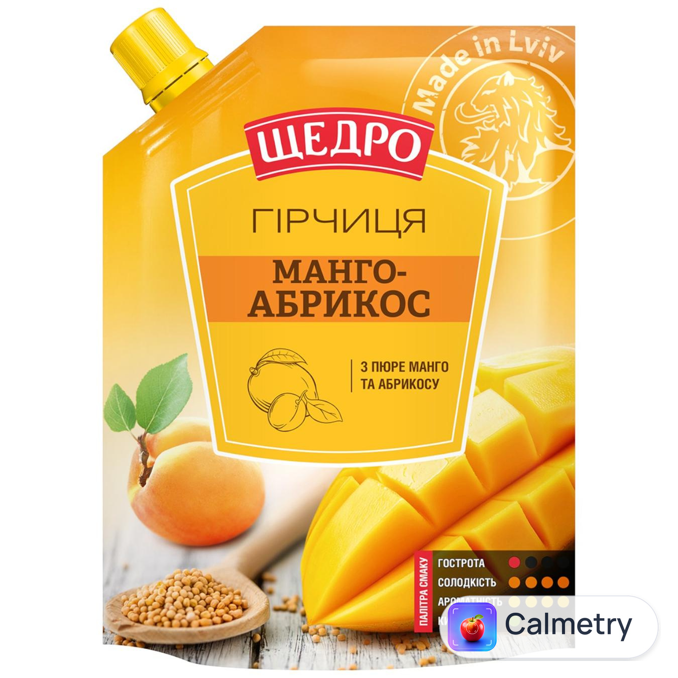 Гірчиця Щедро манго-абрикос 120г — фото продукту