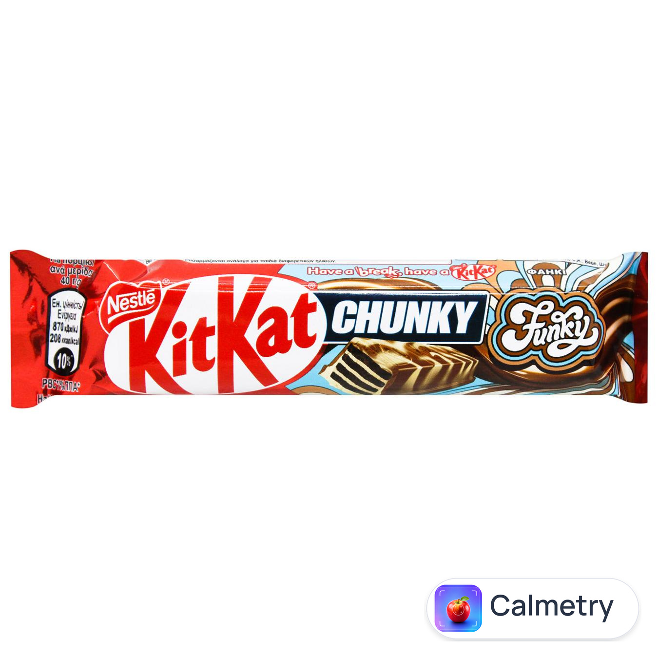 Батончик NESTLÉ® KITKAT® Chunky Funky молочний шоколад та біла глазур з какао 40г — фото продукту