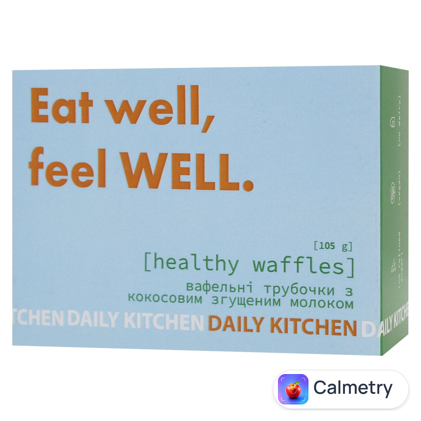 Трубочки Daily Kitchen Healthy Waffles вафельні з кокосовим згущеним молоком 2шт 105г