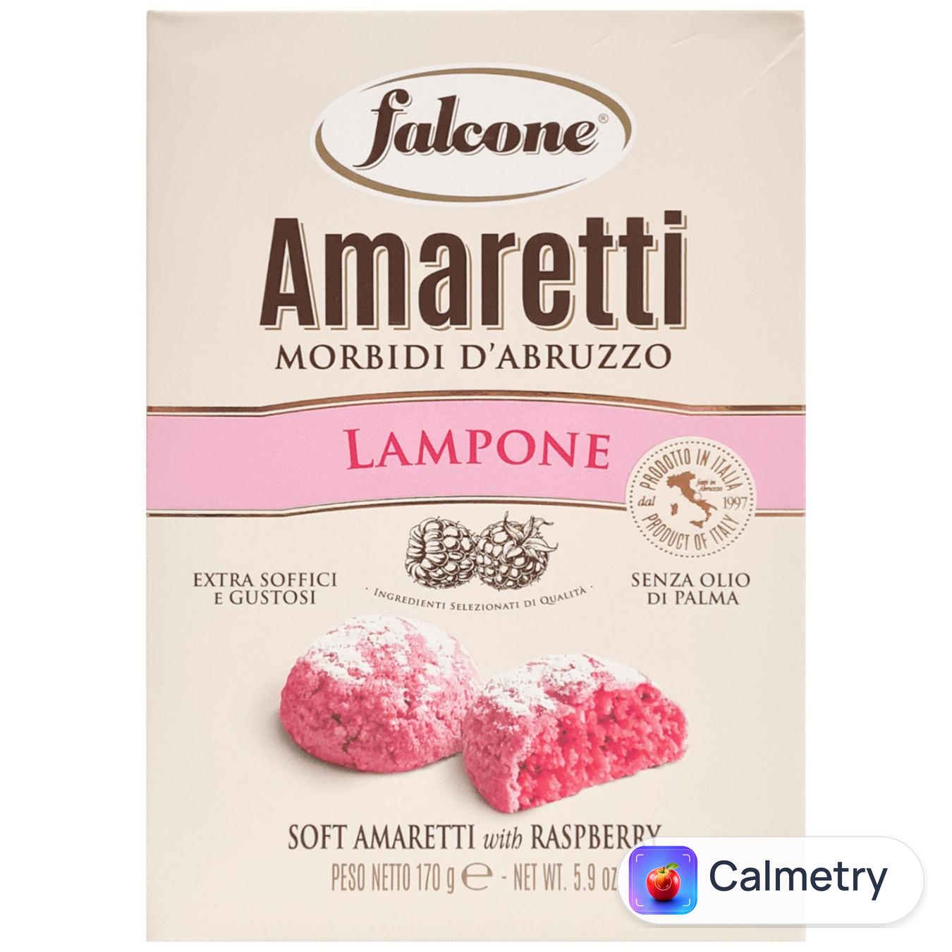 Печиво Falcone Amaretti Morbidi d'Abruzzo зі смаком малини 170г