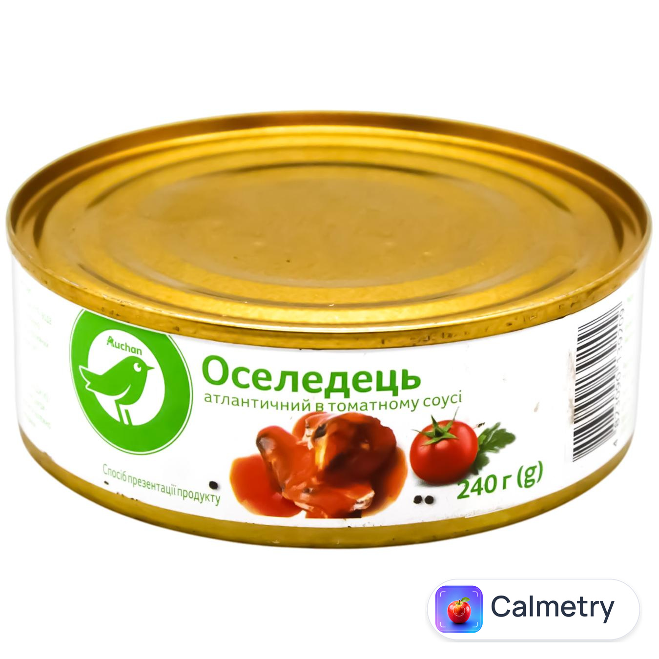 Оселедець атлантичний Auchan в томатному соусі 240г