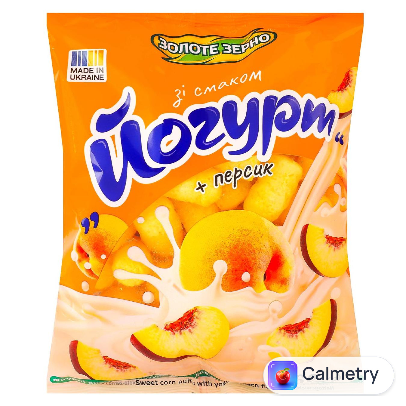 Палички кукурудзяні Золоте Зерно йогурт-персик 60г — фото продукту