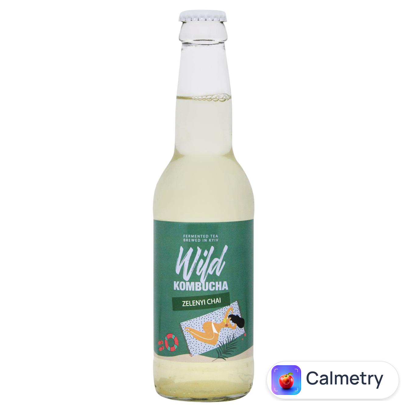 Комбуча Wild Kombucha Зелений чай 0,33л — фото продукту