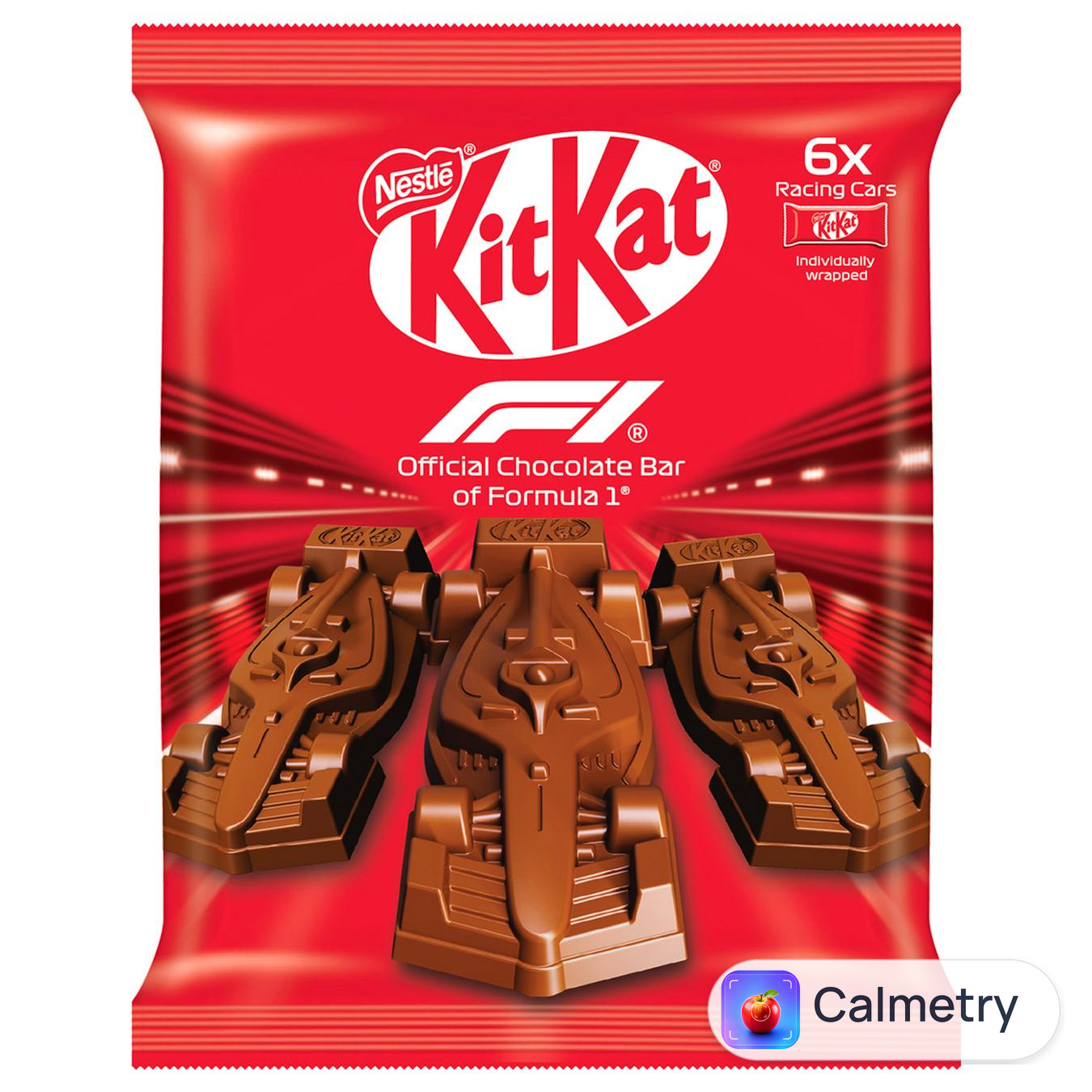 Шоколад молочний KITKAT® Racing Cars фігурний 11г х 6шт — фото продукту