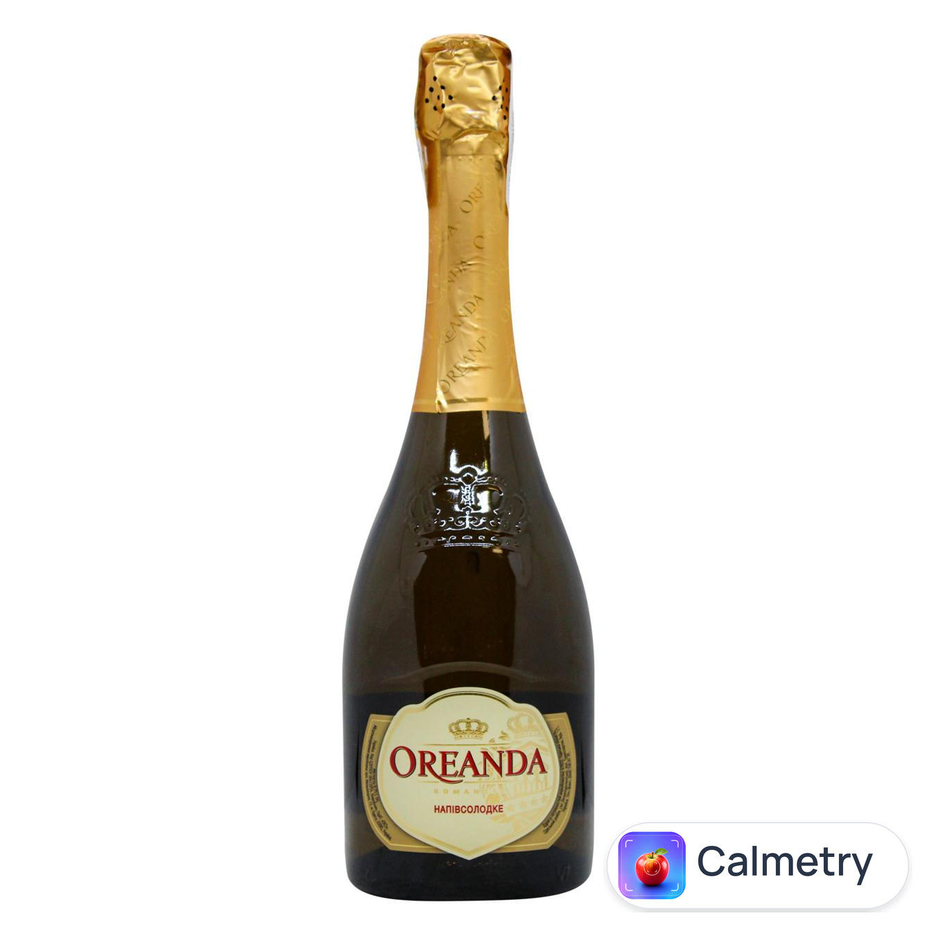 Напій алкогольний Oreanda Romantic білий напівсолодкий сильногазований 10,5-12,5% 0,75л — фото продукту