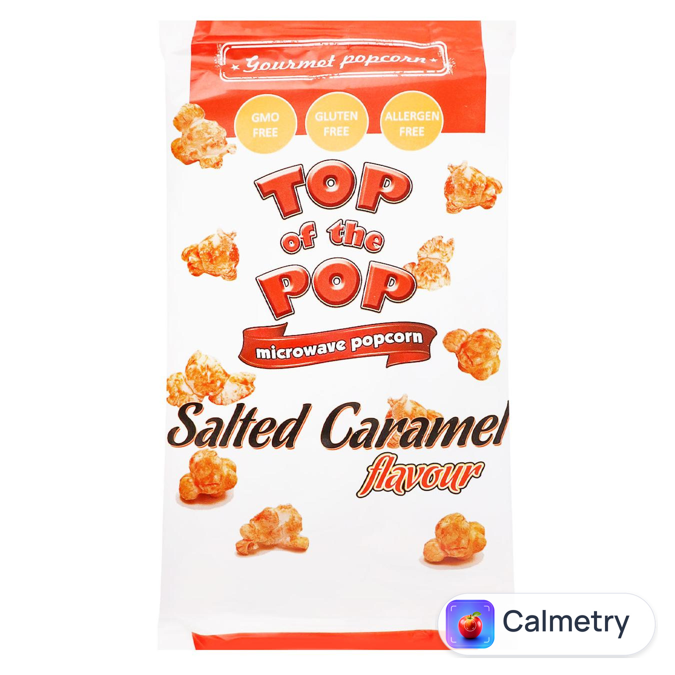 Попкорн Top of the Pop зі смаком солоної карамелі для мікрохвильової печі 100г