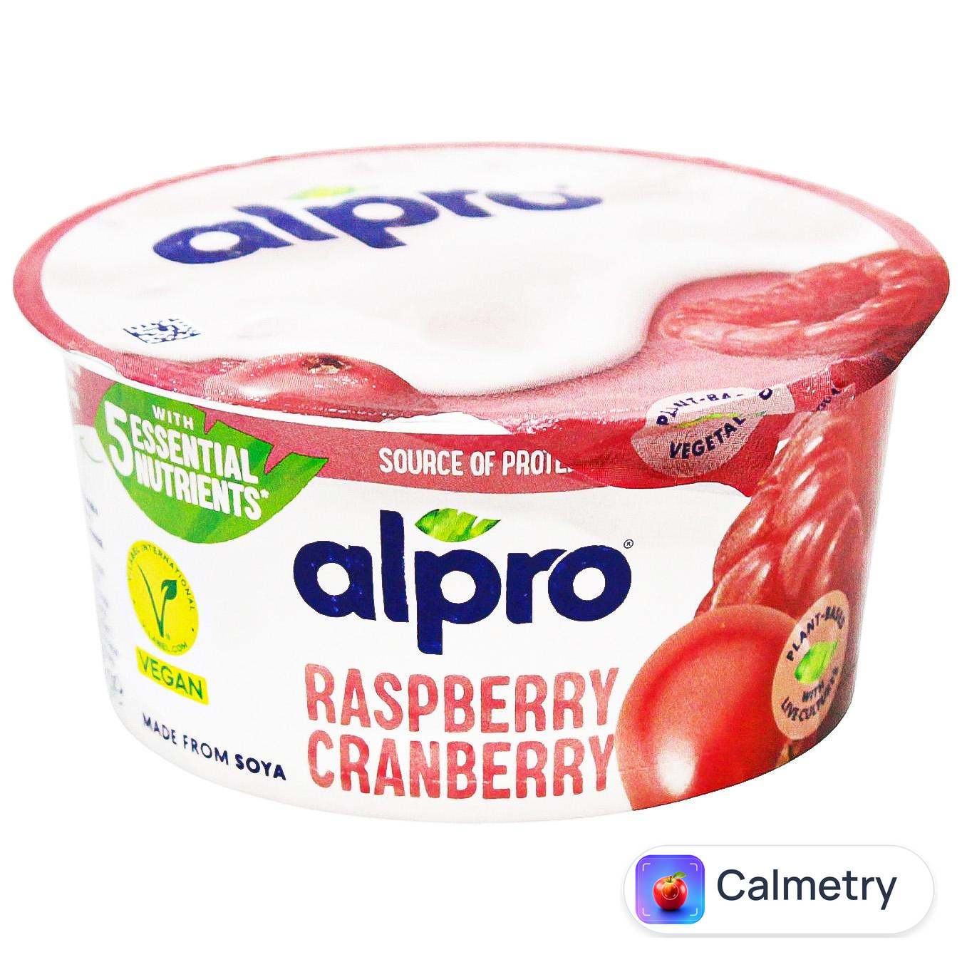 Продукт соєвий Alpro з малиною та журавлиною 150г