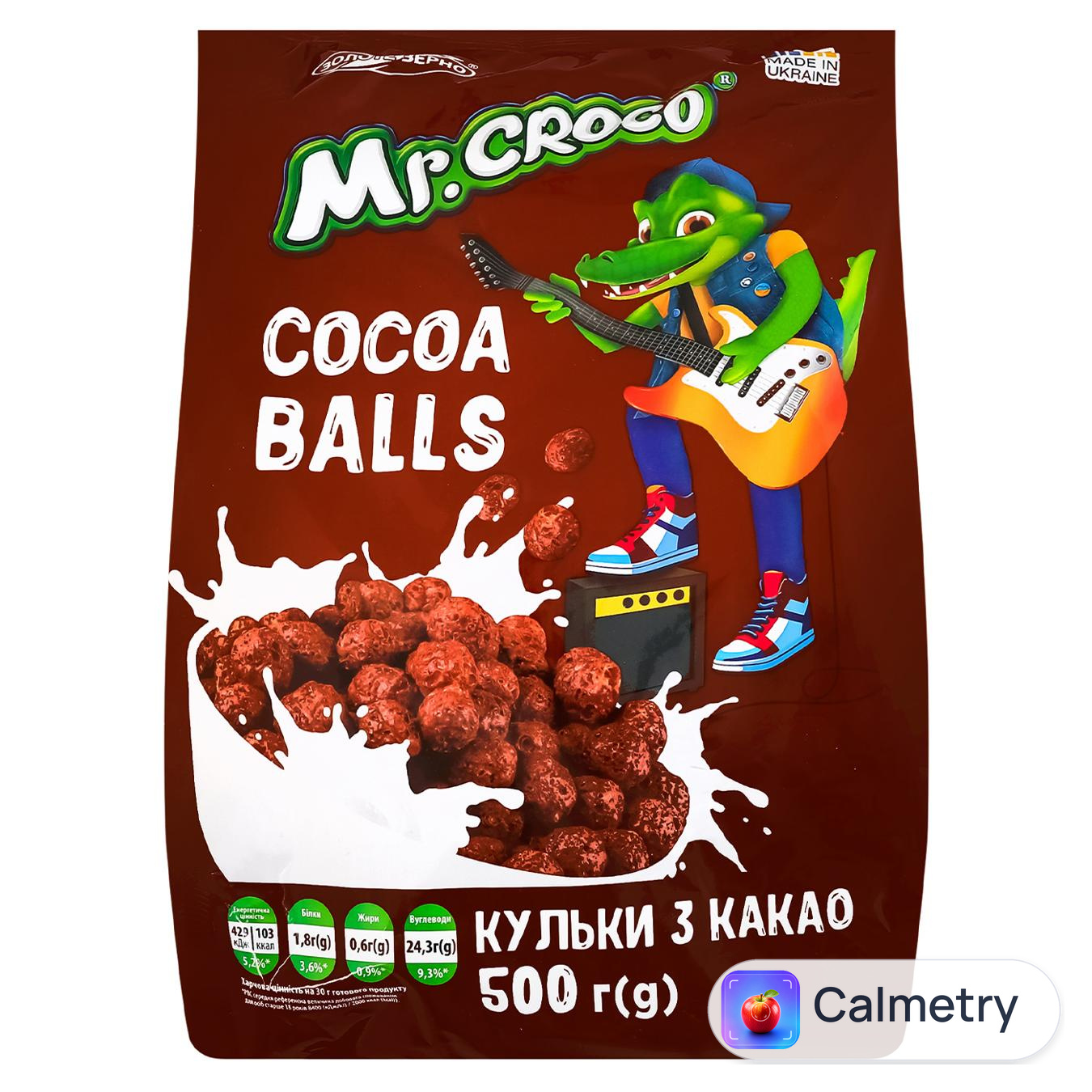 Сніданок сухий Mr.Croco Кульки з какао 500г — фото продукту