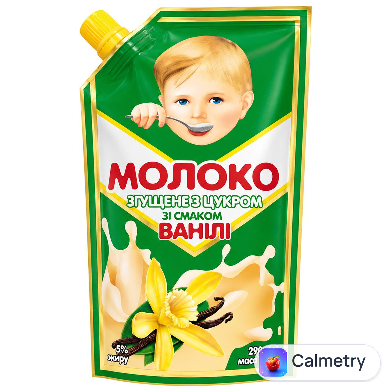 Молоко згущене Первомайський МКК зі смаком ванілі 5% 290г
