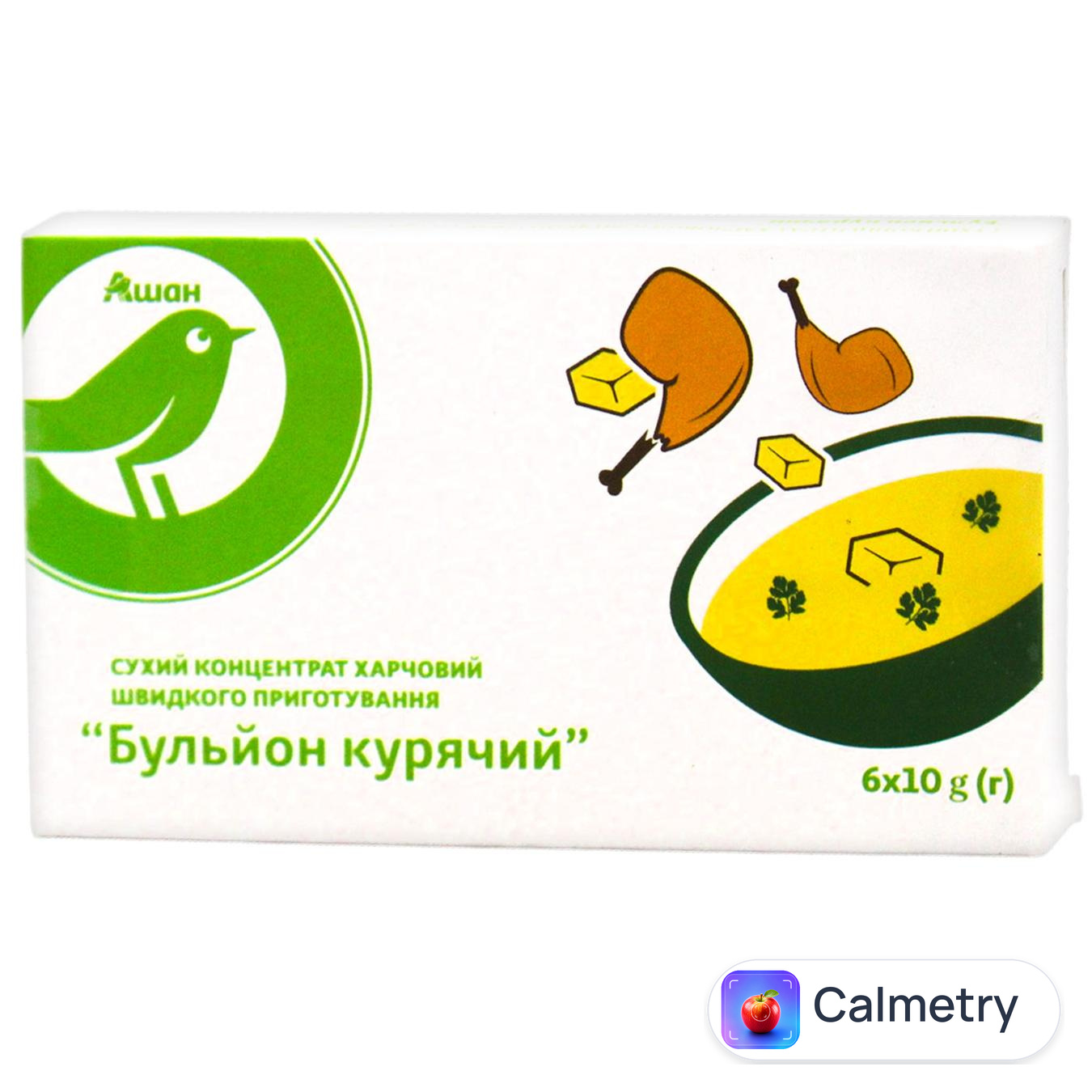 Бульйон Auchan курячий 60г