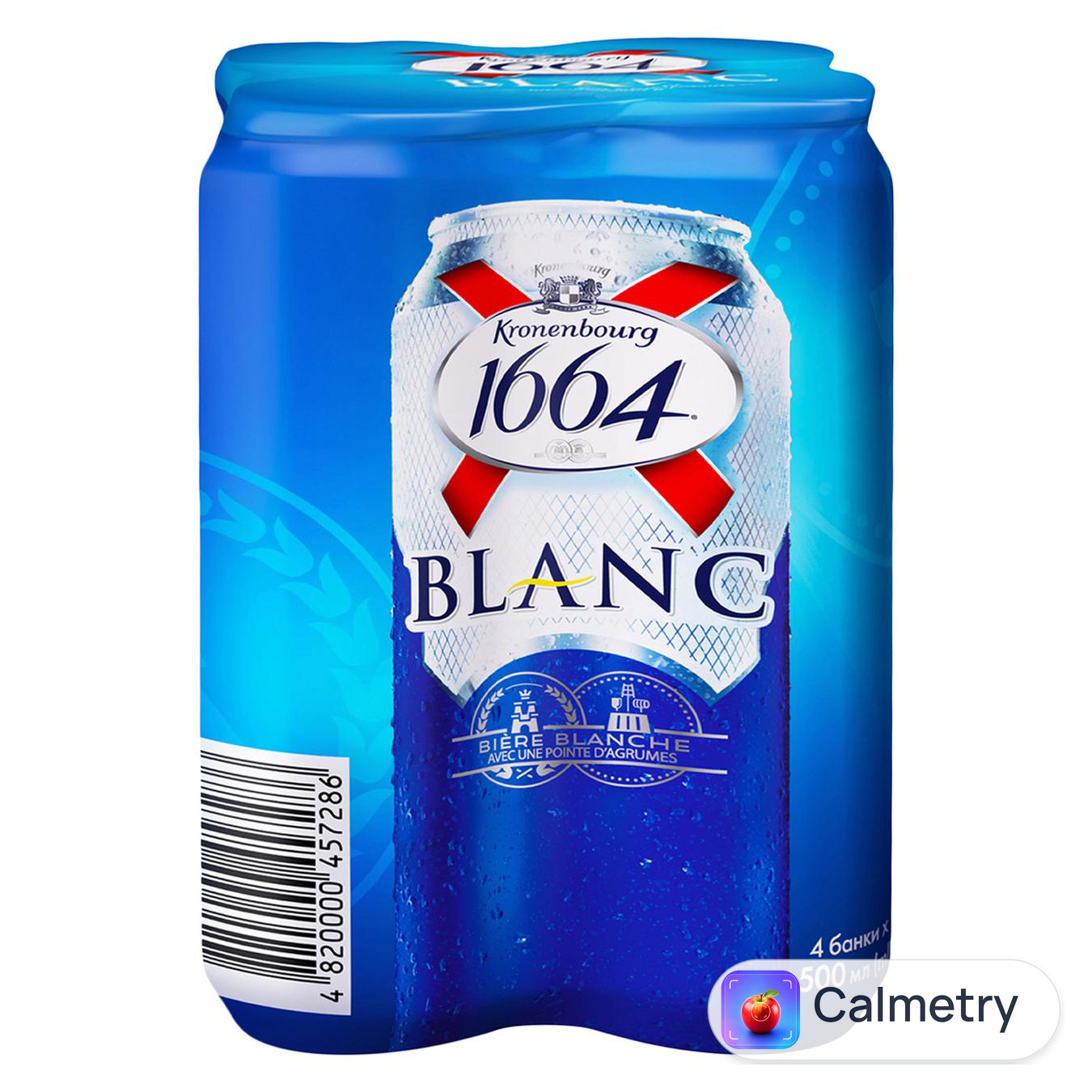 Пиво Kronenbourg 1664 Blanc світле нефільтроване 4,8% 4*0,5л — фото продукту