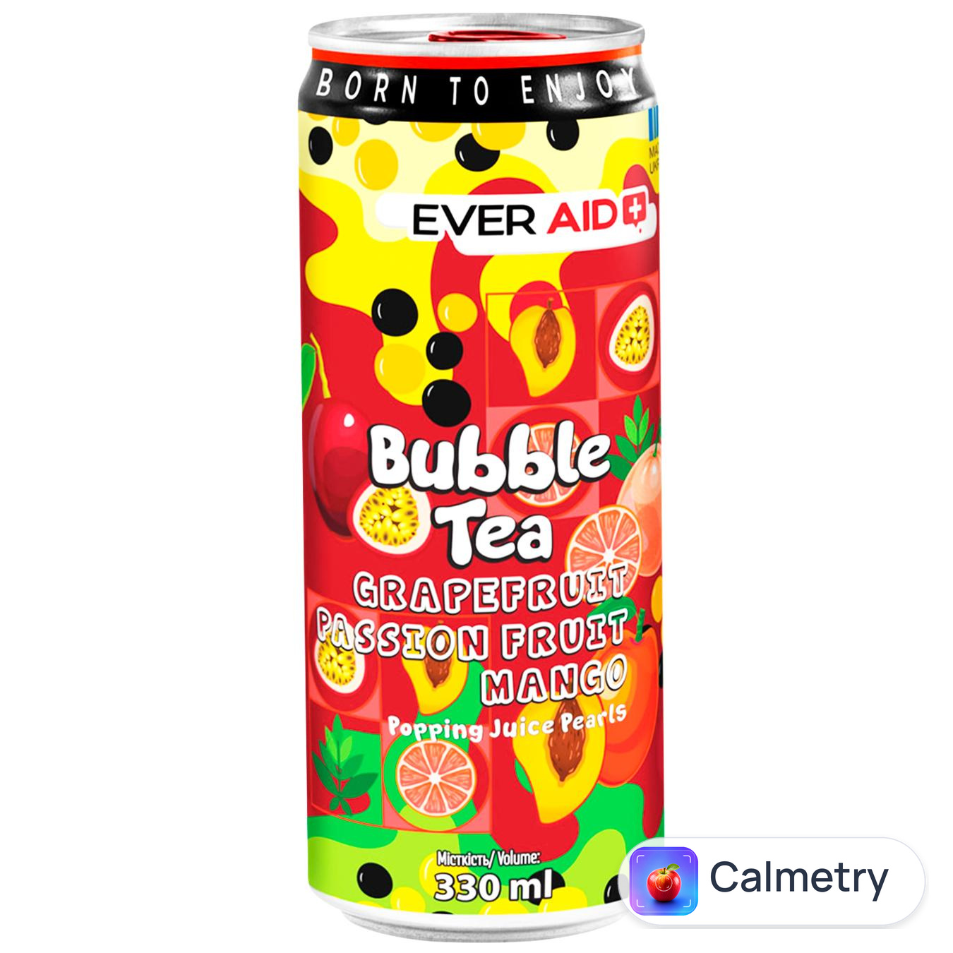 Напій газований Ever Aid Bubble Tea Грейпфрут маракуйя манго 0,33л