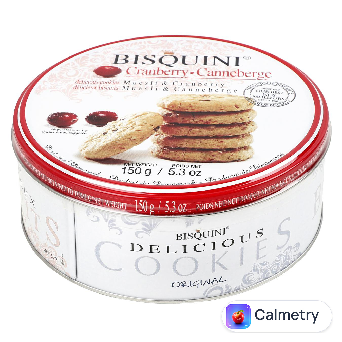 Печиво Bisquini мюслі з журавлиною 150г — фото продукту