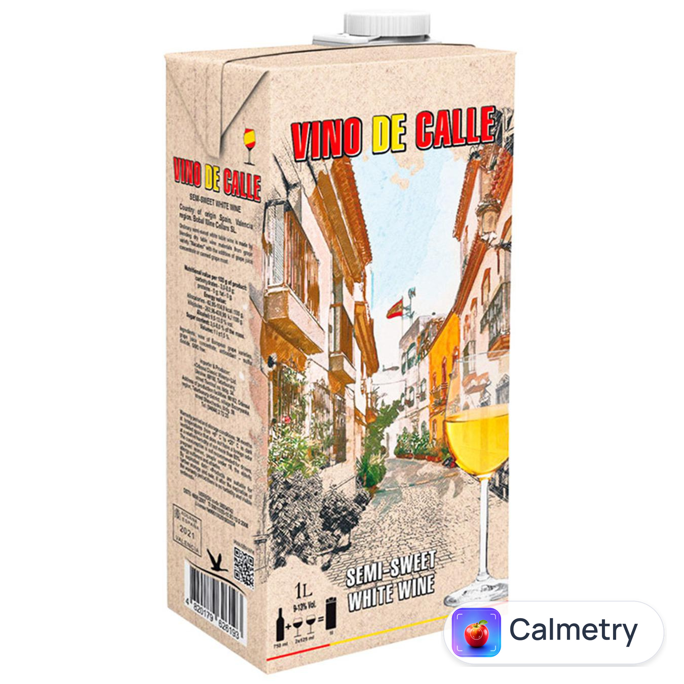Вино Vino de Calle біле напівсолодке 9-13% 1л