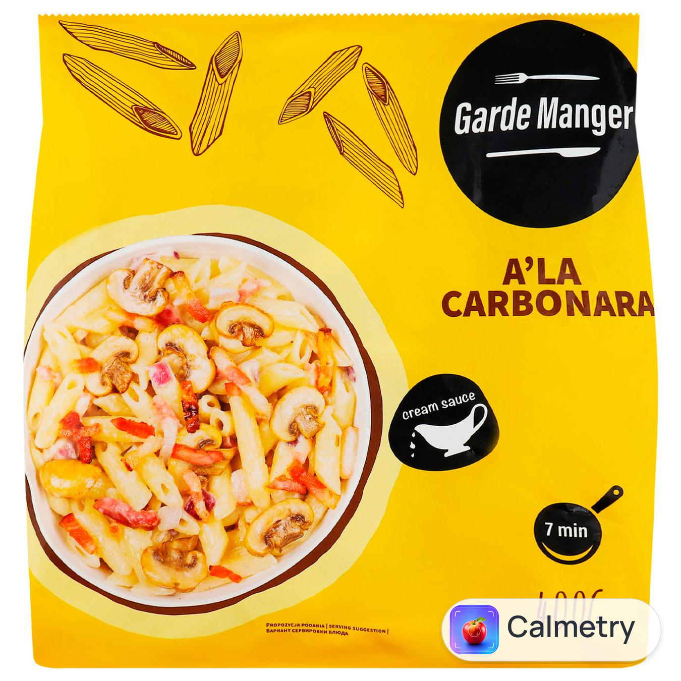 Суміш Garde Manger карбонара з шампіньйонами заморежена Garde Manger 400г — фото продукту