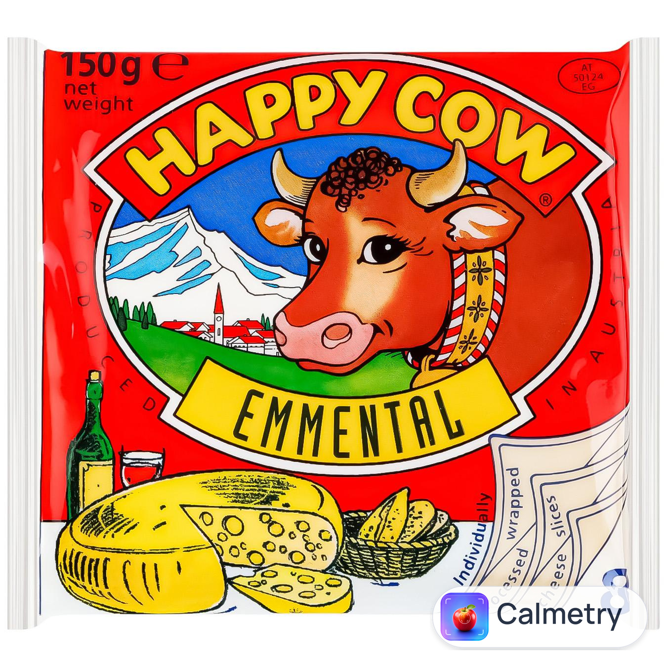 Сир плавлений Happy Cow Емменталь скибочками 35% 150г