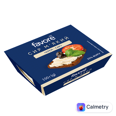 Сир м'який Favore Крем-сир 20%, 150г