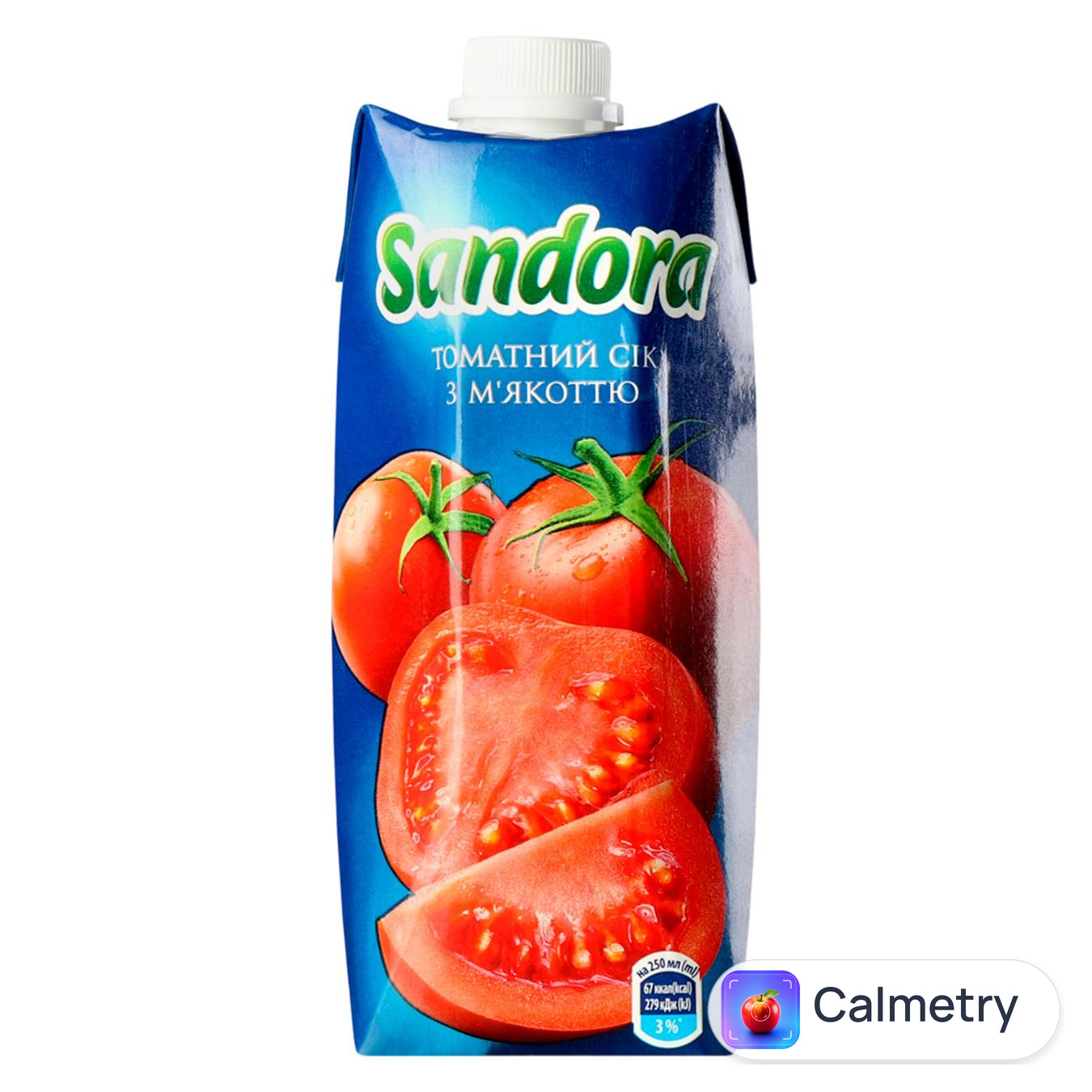 Сік Sandora томатний з м'якоттю 0,5л