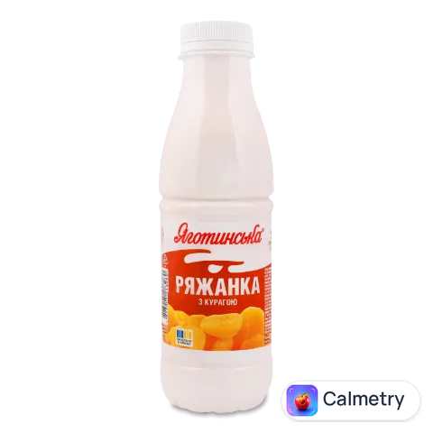 Ряжанка Яготинська з курагою 2,9%, пляшка
