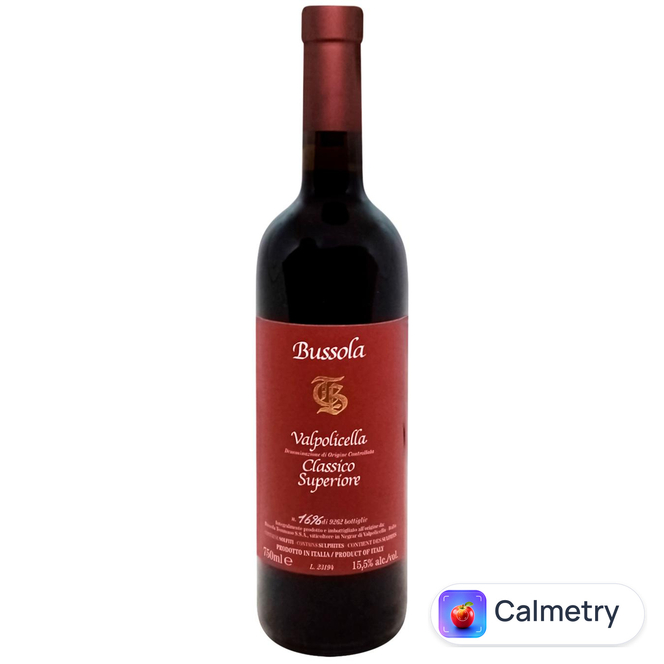 Вино Bussola Valpolicella Classico Superiore TB червоне сухе 15,5% 0,75л