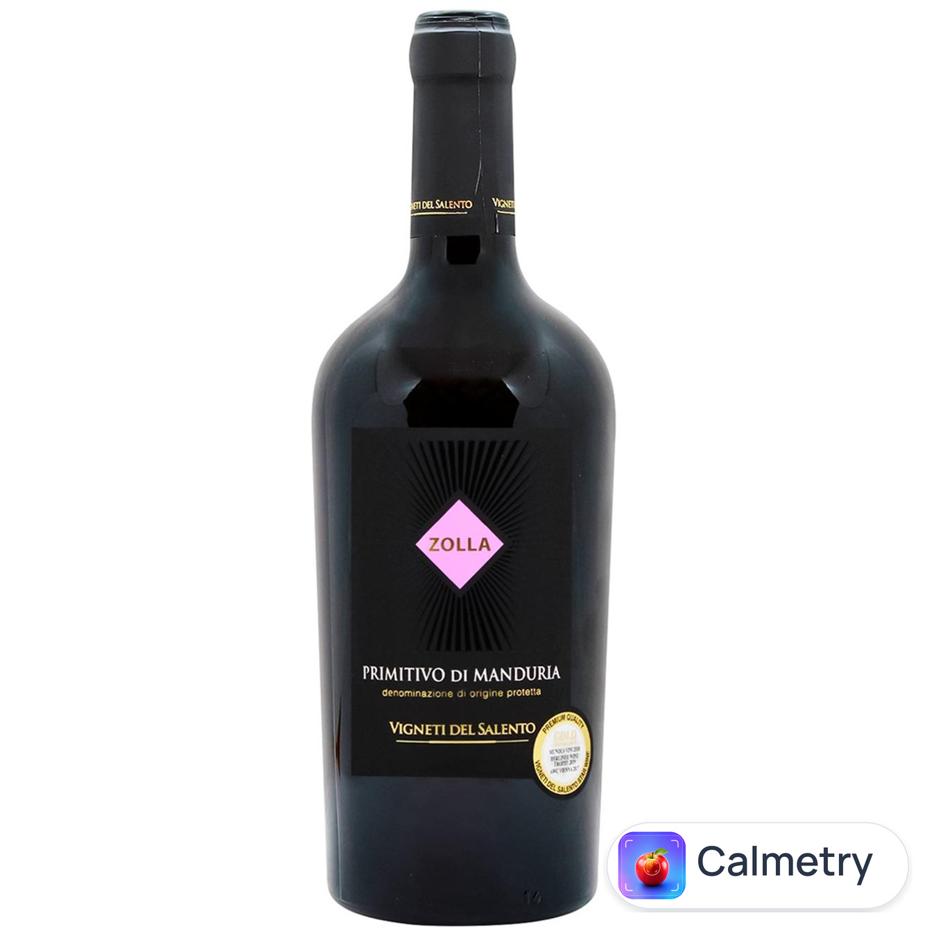 Вино Zolla Primitivo di Manduria червоне напівсухе 14,5% 0,75л