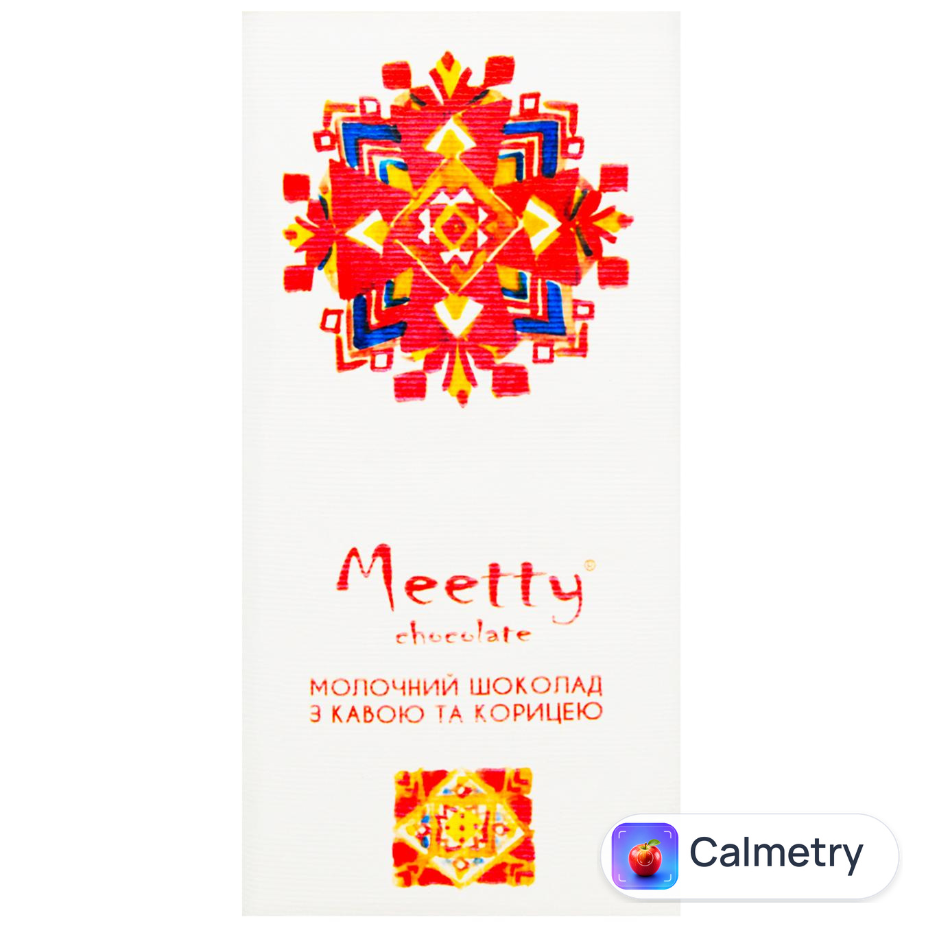 Шоколад молочний Meetty з кавою та корицею 46% 65г
