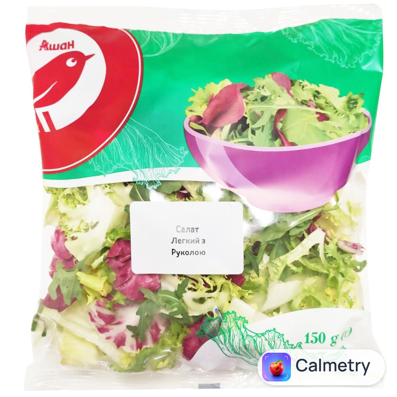 Салат Auchan Легкий з руколою 150г