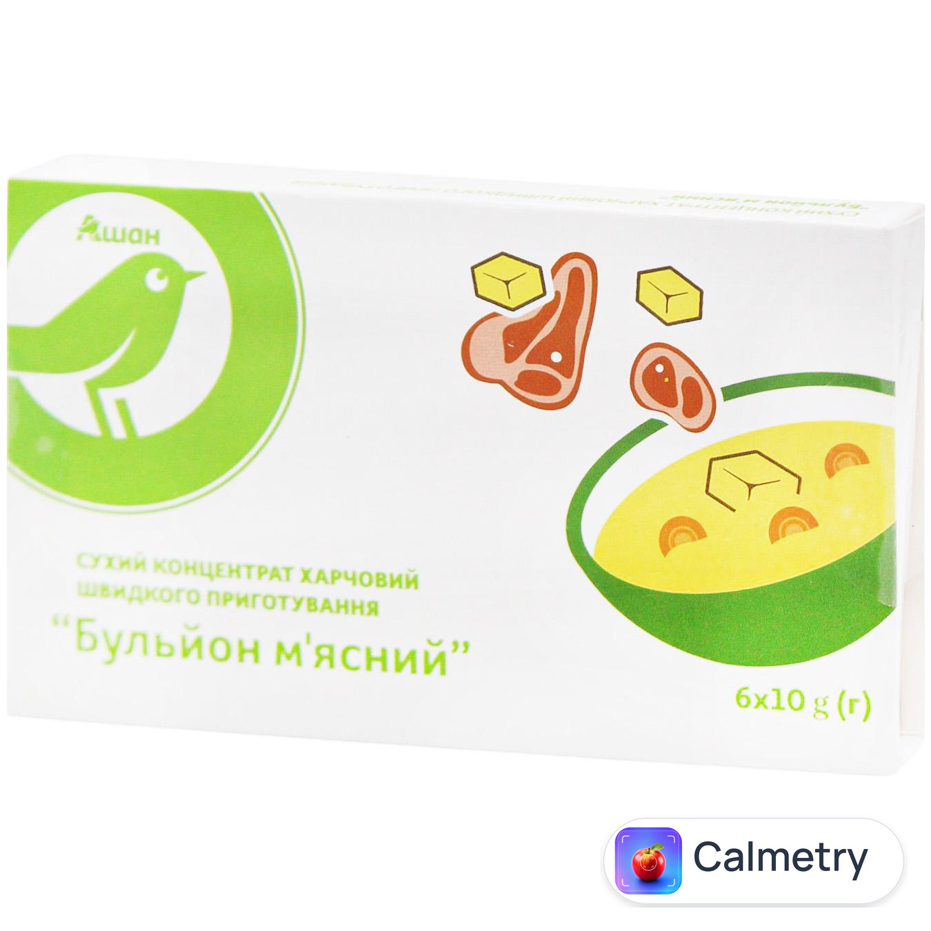 Бульйон Auchan м'ясний 60г