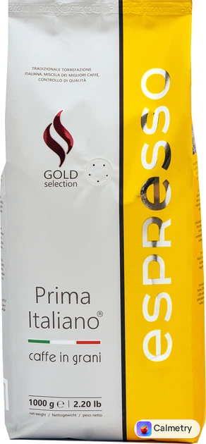 Кава смажена в зернах Prima Italiano Espresso Gold Selection 1 кг