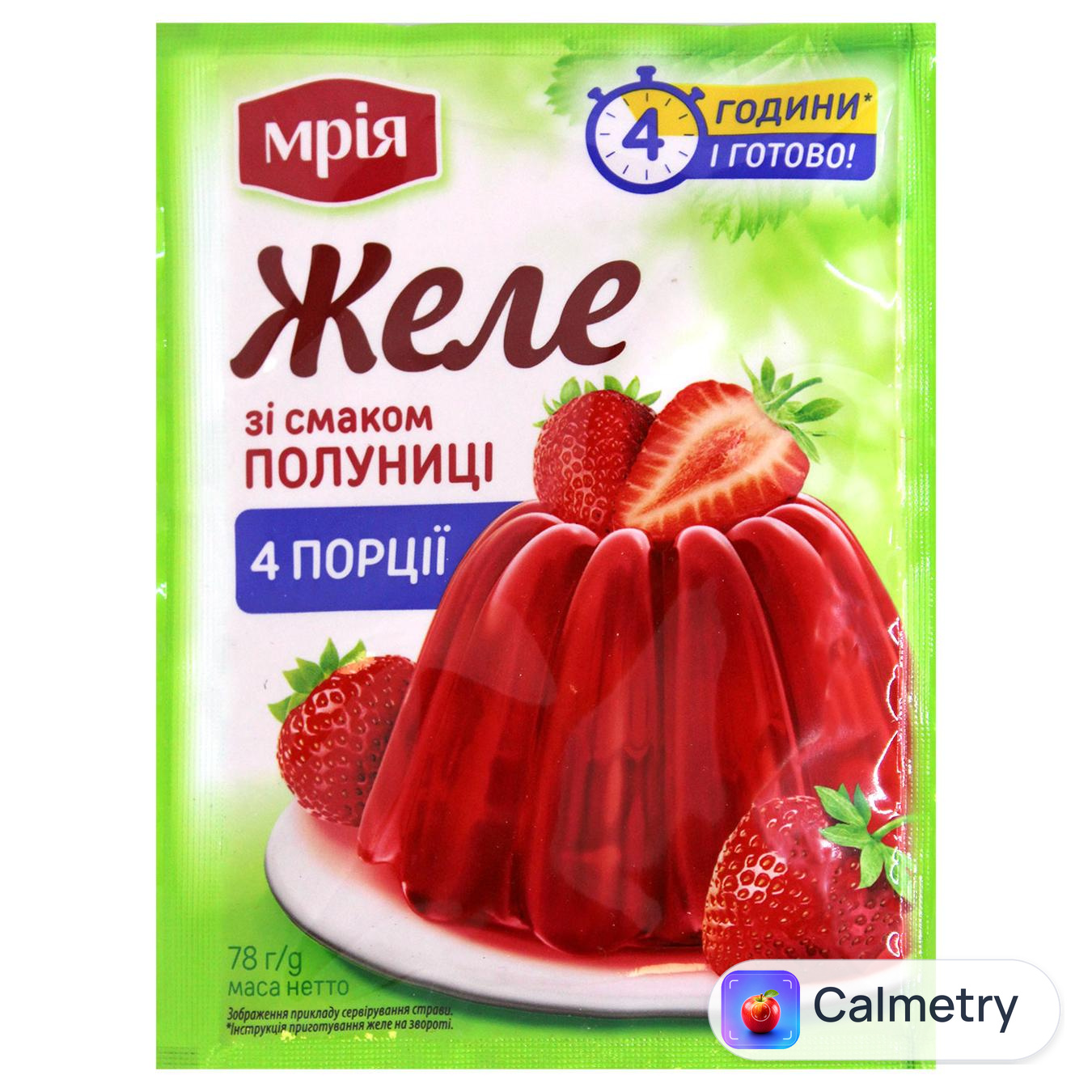 Желе Мрія зі смаком полуниці 78г