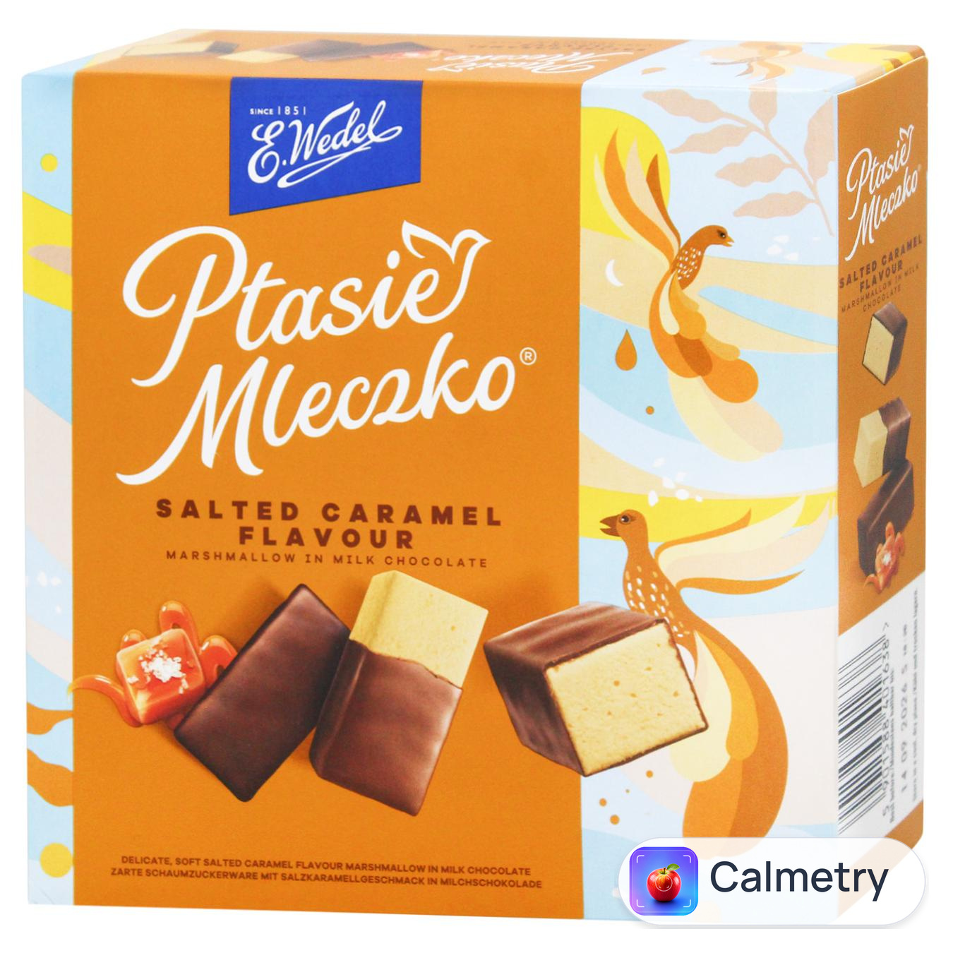 Цукерки E.Wedel Пташине молоко зі смаком солоної карамелі 340г — фото продукту